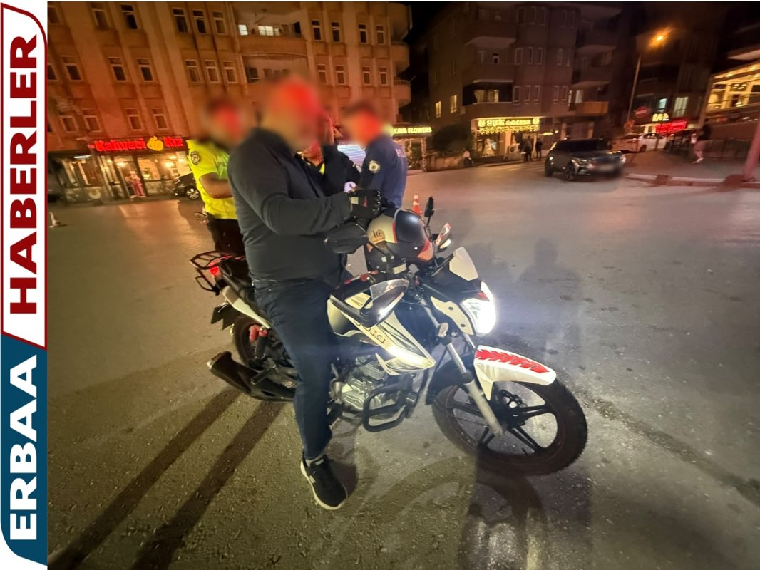 Erbaa’da Gece Trafik Denetimi: Kural İhlallerine Ceza Yağdı.