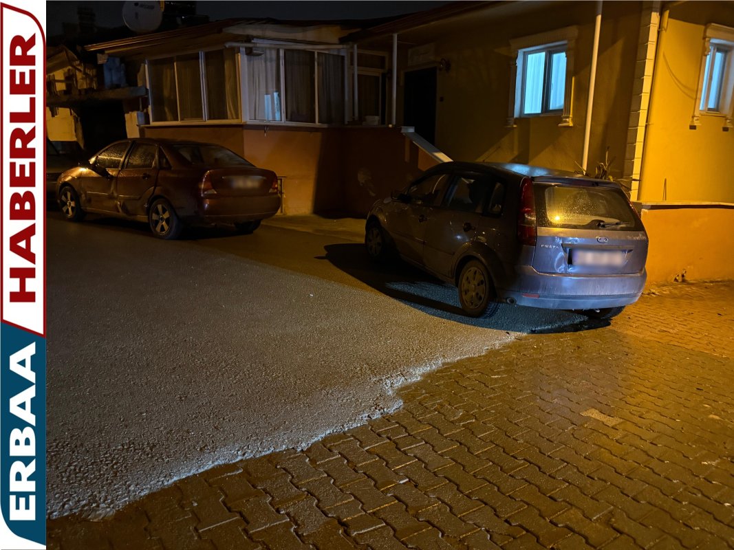 Erbaa’da İki Otomobil Çarpıştı. 