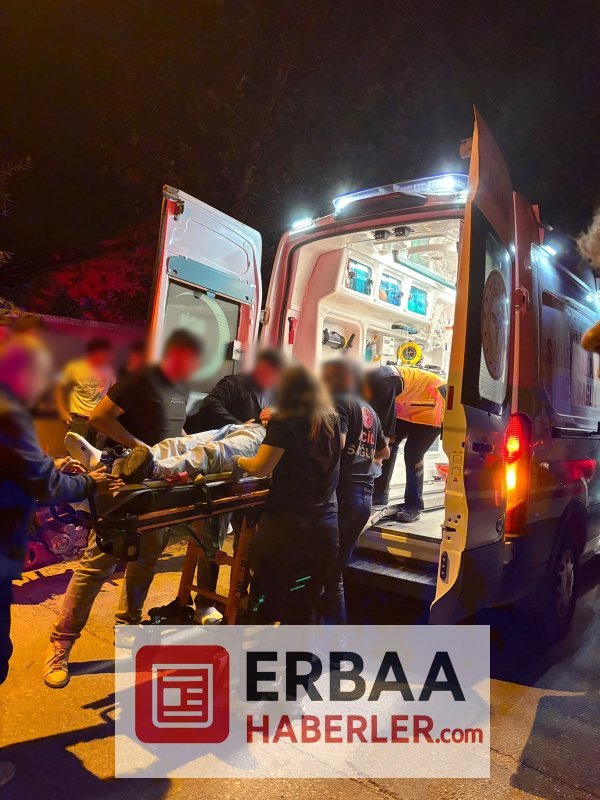 Kontrolden Çıkan Motosiklet Beton Direğe Çarptı: 1 Yaralı.