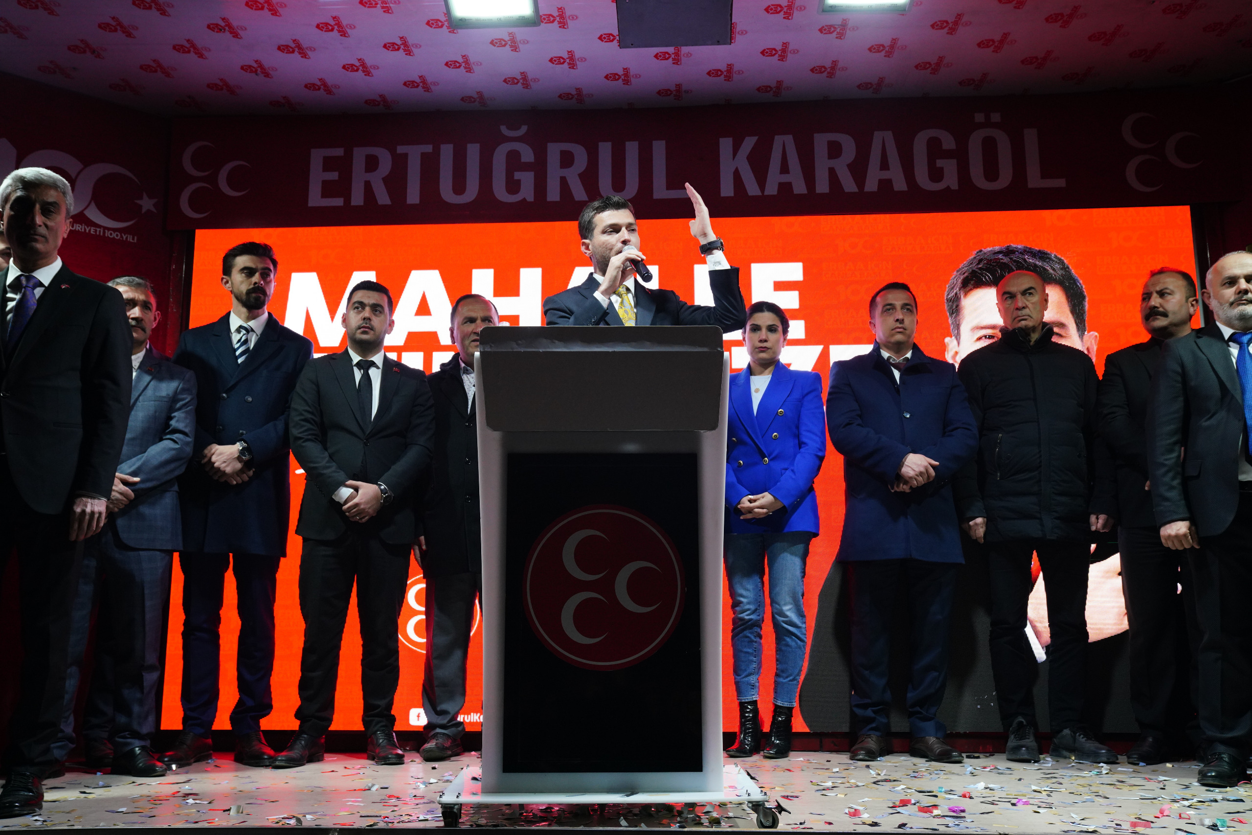 Erbaa Milliyetçi Hareket Partisi İsmet Paşa Mahallesinde Miting Gerçekleştirdi.