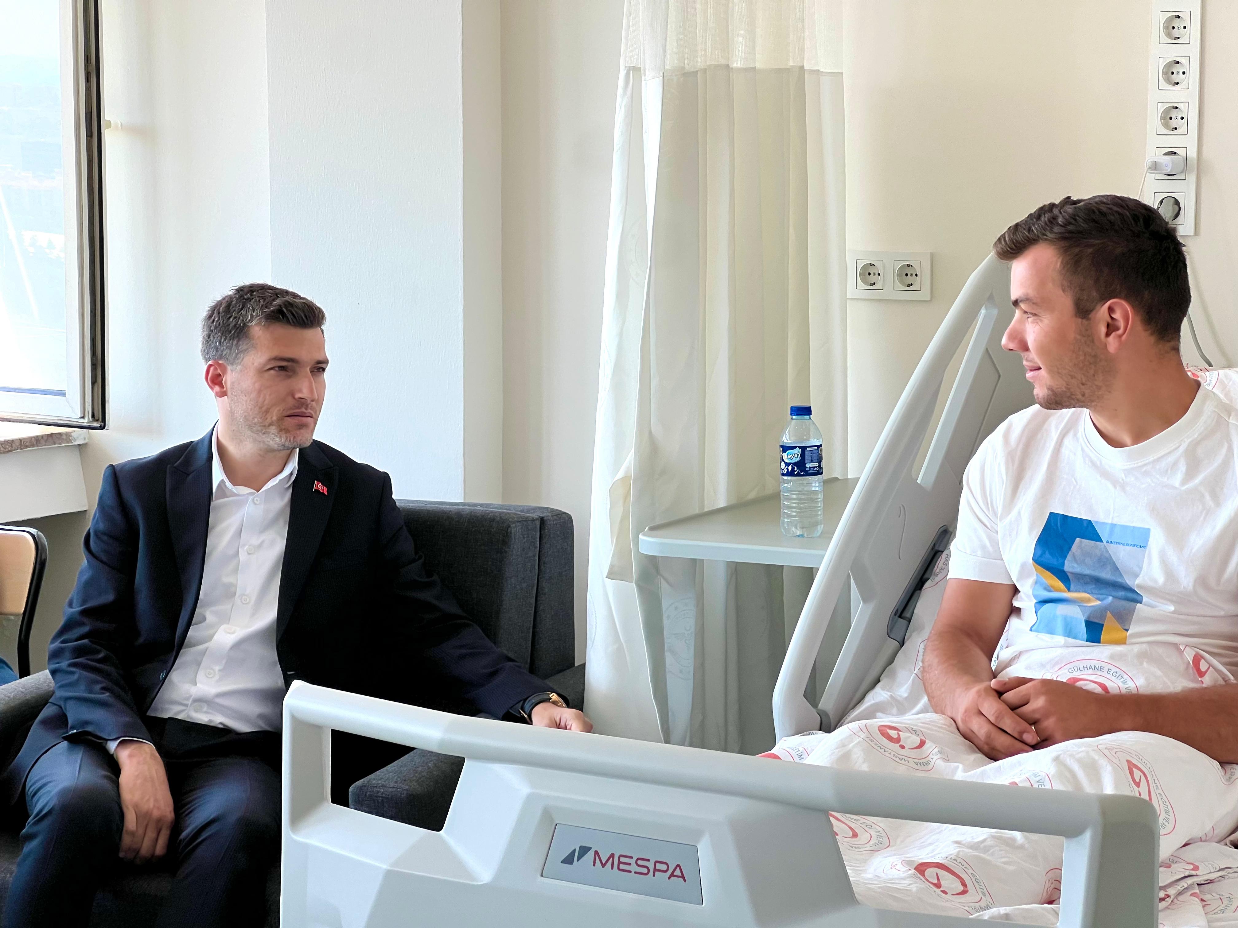 Başkan Karagöl’den Yaralı Askere Ziyaret.