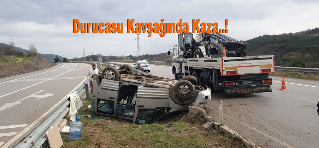 Durucasu Kavşağında Kaza..!