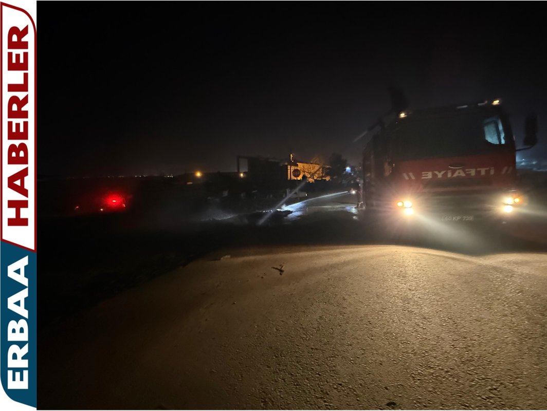 Küçük Sanayi Sitesi’nde Boş Arazide Yangın Meydana Geldi.