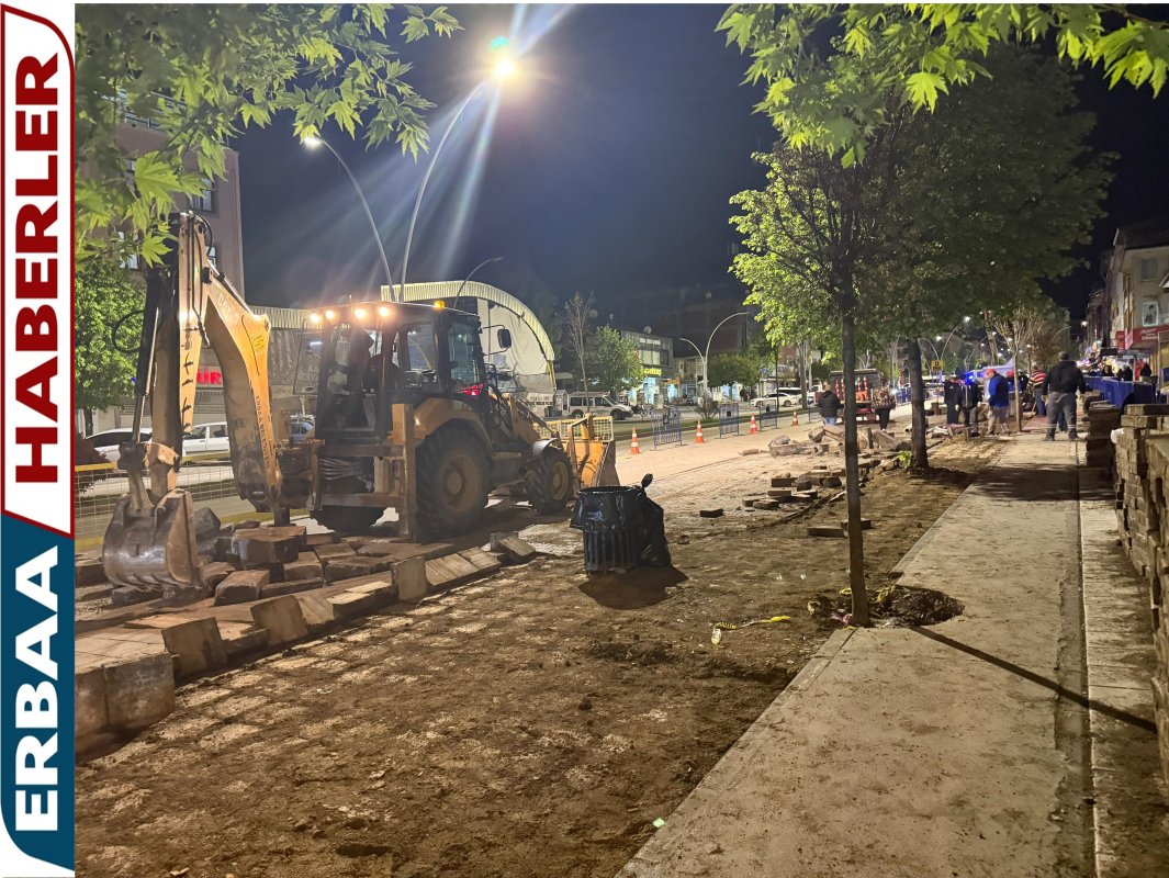 Erbaa Gazi Bulvarı’nda Kapsamlı Yenileme: Yol Genişliyor, Aydınlatma Yenileniyor.