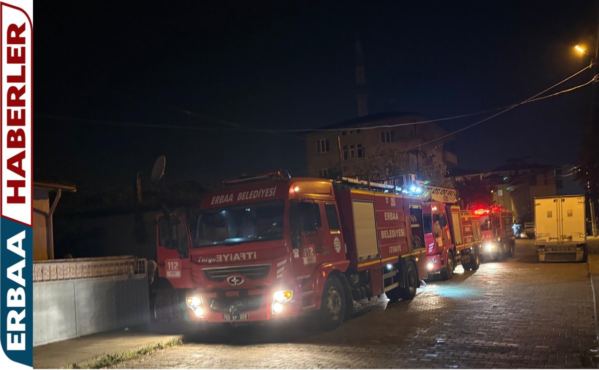 Erbaa Osmangazi Mahallesi’nde Yangın Meydana Geldi.