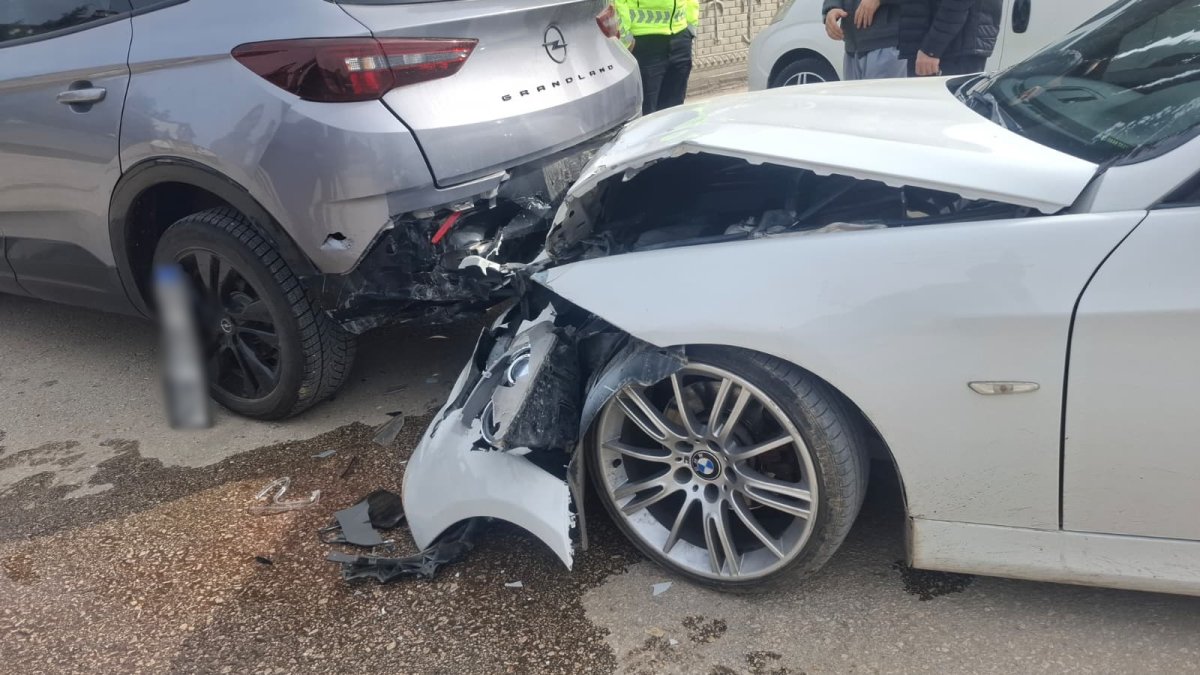 Erbaa’da Okul Girişinde Trafik Kazası.