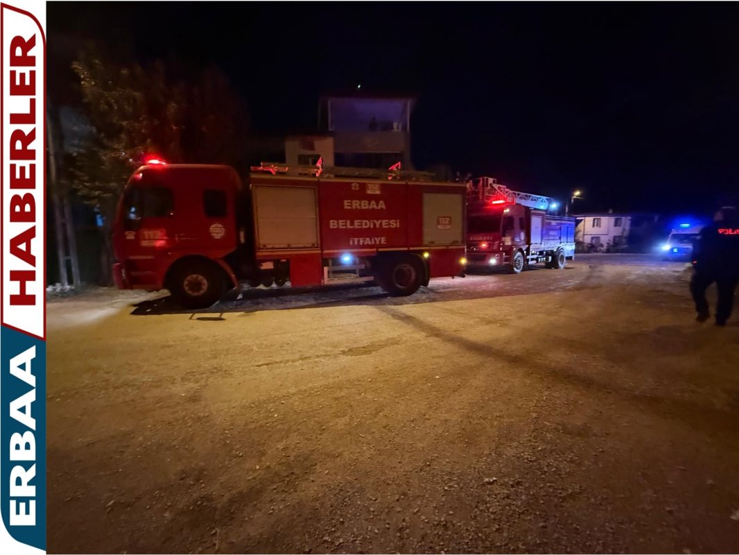 Erbaa’da Mangal Yakan Vatandaş Terası Yaktı!