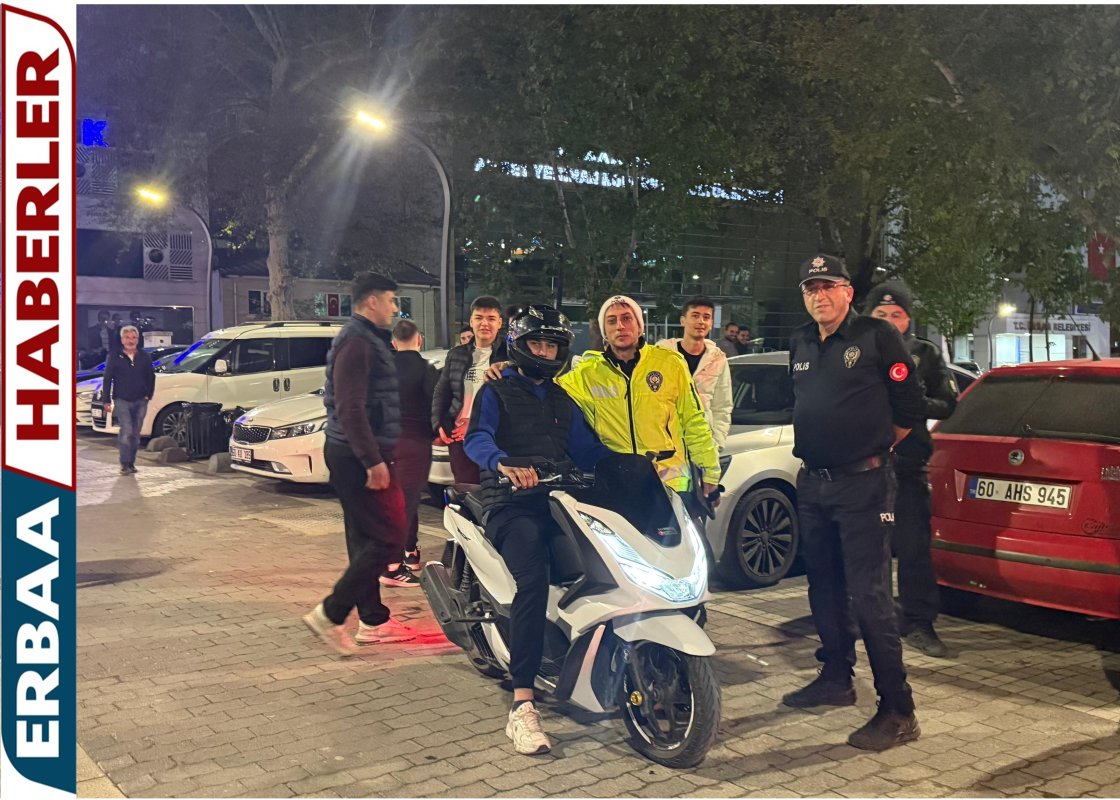 Erbaa’da Trafik Uygulaması: Denetim ve Teşekkür Bir Arada.