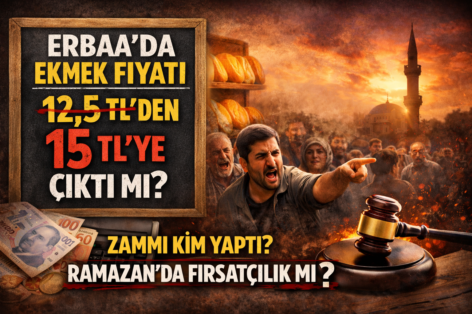 Erbaa’da Ramazan’da Ekmek Zammı Tepkisi: Bu Artış Kimin Kararı?