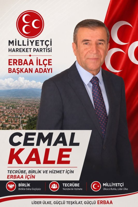 Cemal Kale, MHP Erbaa İlçe Başkanlığına Adaylığını Açıkladı.