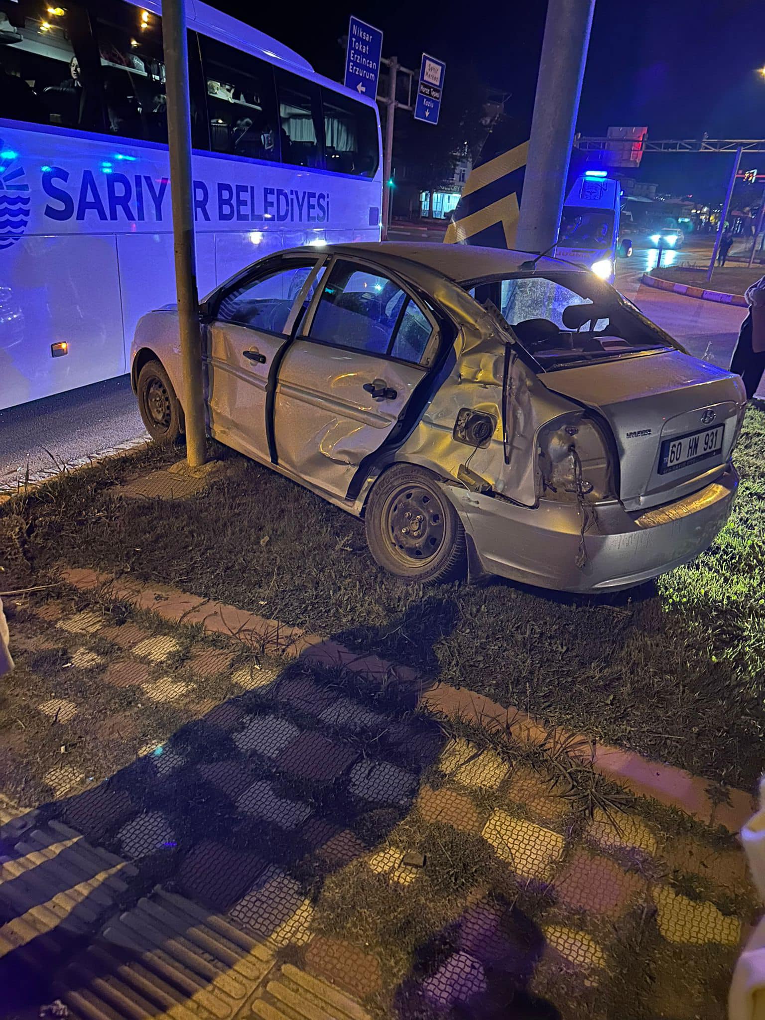 Erbaa'da Trafik Kazası Meydana Geldi.