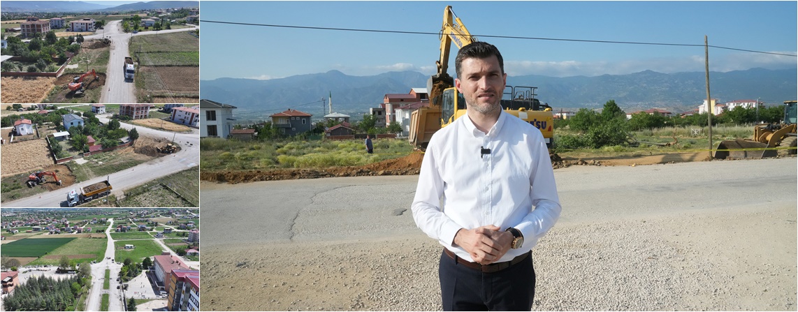 Osman Gazi Caddesi’nde Bulvar Düzenleme Çalışması Başlatıldı.
